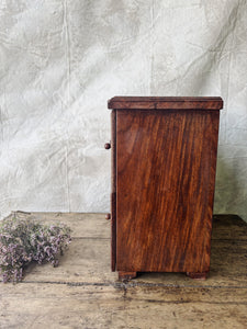 Handmade rosewood carved table top chest of drawers