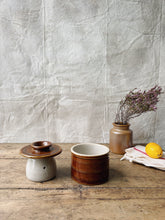 Load image into Gallery viewer, French stoneware Breton butter dish or water butter keeper