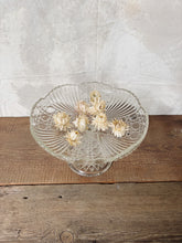 Load image into Gallery viewer, Pressed Crystal bowl on foot circa 1930s