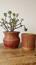 Load image into Gallery viewer, Vintage 1970s French wicker plant pot holders