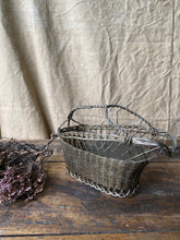 Load image into Gallery viewer, Vintage French wine wire basket