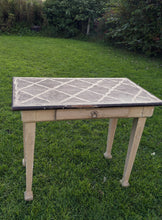 Load image into Gallery viewer, Antique decorative top desk table with drawer