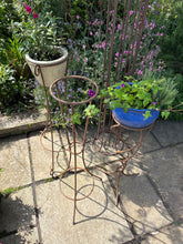 Load image into Gallery viewer, Wrought iron plant stand