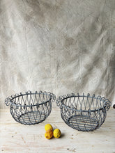 Load image into Gallery viewer, Vintage wire hanging baskets