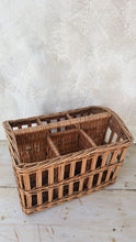 Load image into Gallery viewer, Wicker large six compartment bottle basket