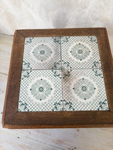 Load image into Gallery viewer, Tiled top oak occasional table