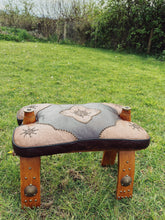 Load image into Gallery viewer, Vintage Egyptian camel saddle stool 1960