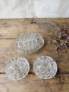 Vintage French "pique fleur" flower frogs