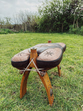 Load image into Gallery viewer, Vintage Egyptian camel saddle stool 1960