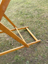 Load image into Gallery viewer, Vintage French deck chairs - dark green