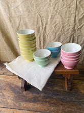 Load image into Gallery viewer, Mid Century French little “café au lait&quot; bowls by Boch Frères