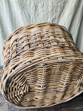 Load image into Gallery viewer, Vintage French extra large wicker basket