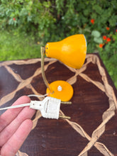 Load image into Gallery viewer, Mid century yellow metal desk lamp