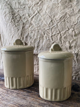 Load image into Gallery viewer, 1950s French unmarked kitchen canisters