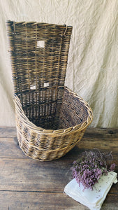 Vintage French “Hotte à vendanges”grape harvest basket