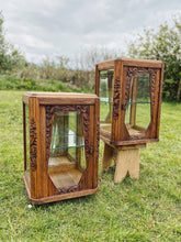 Load image into Gallery viewer, Pair of Art nouveau glass display cabinets