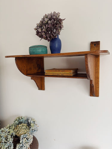 Vintage French double wall shelf