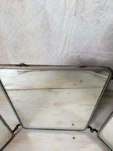 Load image into Gallery viewer, Vintage French triptych barbers mirror