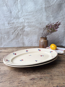Pair of vintage Badonviller serving platters