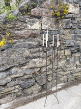 Load image into Gallery viewer, Floor standing wrought iron candelabra