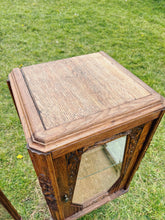 Load image into Gallery viewer, Pair of Art nouveau glass display cabinets
