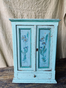 Vintage hand painted little cupboard