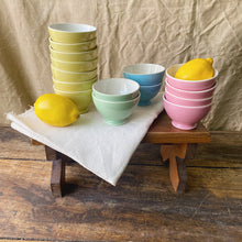 Load image into Gallery viewer, Mid Century French little “café au lait&quot; bowls by Boch Frères