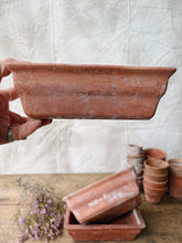 Load image into Gallery viewer, Weathered small terracotta planters