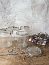 Load image into Gallery viewer, Vintage French jars with clip tops