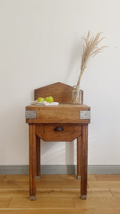 Antique french farmhouse butcher block kitchen console