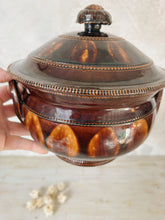 Load image into Gallery viewer, Vintage glazed brown earthenware soup tureen