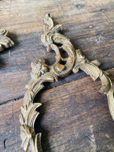 Load image into Gallery viewer, Antique decorative brass sconce plates