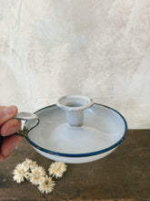 Load image into Gallery viewer, Vintage enamel chamberstick candle holder