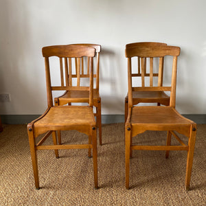 Vintage French 1950s “Stella” Bistro chairs - set of 4