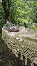 Load image into Gallery viewer, Vintage macramé hammock