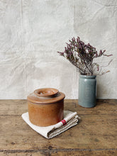 Load image into Gallery viewer, Vintage French stoneware Breton butter dish or water butter keeper