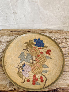 Vintage cloisonné fruit bowl plate