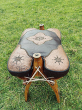 Load image into Gallery viewer, Vintage Egyptian camel saddle stool 1960
