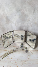 Load image into Gallery viewer, Vintage French triptych barbers mirror