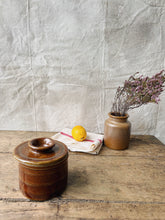 Load image into Gallery viewer, French stoneware Breton butter dish or water butter keeper