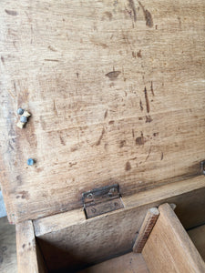 Antique shoe polishing chest
