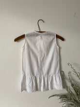 Load image into Gallery viewer, Homemade toddler dress with broderie peplum 2-3yrs