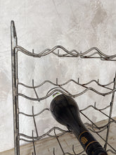 Load image into Gallery viewer, Vintage French free standing bottle rack - 20 bottle capacity