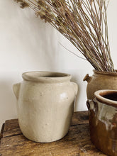 Load image into Gallery viewer, Antique French stoneware confit pot