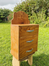 Load image into Gallery viewer, 1950s wall hanging drawer unit