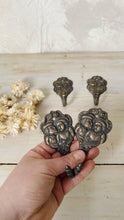 Load image into Gallery viewer, Vintage brass tea towel or coat hook
