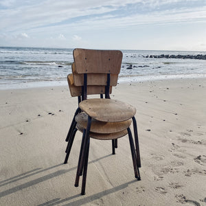 Vintage French nursery school chairs