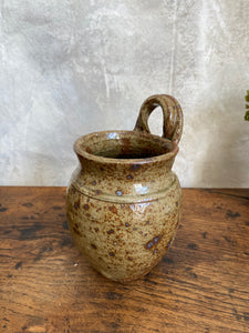 Vintage French pottery Hanging pot
