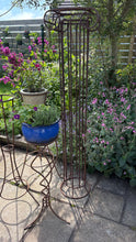 Load image into Gallery viewer, Vintage wrought iron Greek style garden column