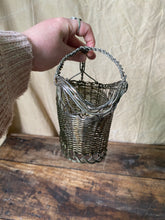 Load image into Gallery viewer, Vintage French wine wire basket